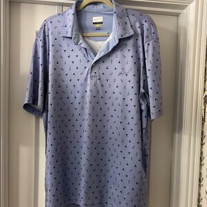 Greg Norman Plat Dry Men's Blue Polo Shirt